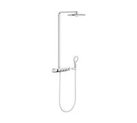 Grohe SmartControl conjunto de ducha a pared con termostato con rociador con efecto lluvia StarLight Chrome 26250000