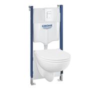 Grohe Solido conjunto de inodoro con tapa y marco con pulsador 112955SH00