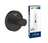 Grohe Start Colgador individual + QuickGlue A1 Adhesivo ( Negro mate, 411732430)