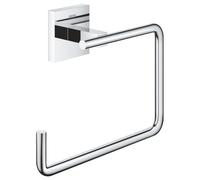 Grohe Start Cube QuickFix - Toallero Individual de argolla, Cromo, para Pegar (Pegamento QuickGlue A1) o atornillar, Ref. 40975000