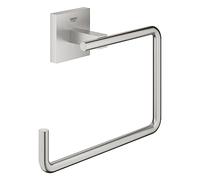 Grohe Start Cube QuickFix - Toallero Individual de argolla, Gris Mate, para Pegar (Pegamento QuickGlue A1) o atornillar, Ref. 40975DC0