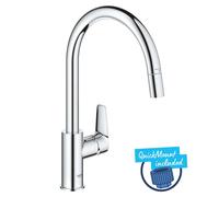 Grohe Start Edge - Grifo de fregadero con caño extraíble, cromo 30551000