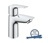 Grohe Start Edge - Grifo de lavabo con desagüe Push-Open, cromo 24199001