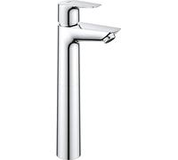 Grohe Grifo de lavabo monomando Start Edge QuickFix – caño alto Push-Open, cromo 23777001