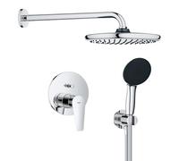 Grohe Start Edge - Conjunto de ducha empotrado, diámetro 25 cm, 2 chorros, cromo 25293000