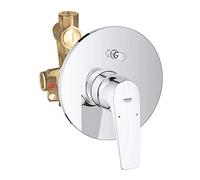 Grohe Start Flow, Grifo de ducha o bañera monomando (montaje empotrado, instalación oculta, inversor automático, menor consumo de agua), cromo, 29117000