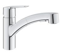 Grohe QuickFix Start - Grifo de fregadero con ducha extraíble, cromo 1012400000