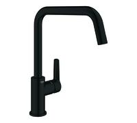 GROHE Grifo de cocina Start Monomando QuickFix giratorio 150° Caño alto Negro mate 304702430