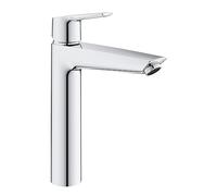 GROHE Start Grifo de Lavabo Alto para Lavabos Exentos con Válvula Click-Clack (Talla XL, Cartucho Cerámico 28mm, Ahorro Agua/Energía, Conexión 3/8", Montaje QuickTool), Cromo, 24165003