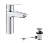 GROHE Grifo de lavabo monomando Start 23455002 cromo StarLight, vaciador automático, altura 192 mm
