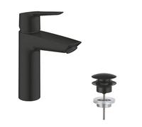 Grohe QuickFix Start - Grifo de lavabo con desagüe Push-Open, negro mate 237462432