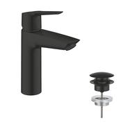 GROHE Grifo mezclador de lavabo QuickFix Start 242042432 con desagüe Push-Open negro mate