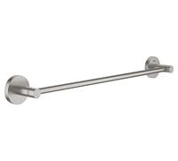 Grohe Start QuickFix - Barra de Toallas 45cm, Gris Mate, para Pegar (Pegamento QuickGlue A2) o atornillar, Ref. 41197DC0