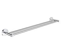 Grohe Start QuickFix - Barra para toallas doble de 60cm, cromo, para atornillar con QuickScrew, ref. 41203000