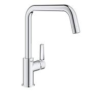 GROHE Grifo de cocina Start 30470000 – caño alto en U, giro 150°, StarLight cromo