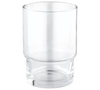 Grohe Start QuickFix - Portacepillos de cristal, cromo, para pegar (pegamento QuickGlue A1) o atornillar, ref. 41184000