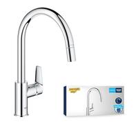 Grohe Start Edge - Grifo de fregadero con caño extraíble, cromo 30551000