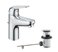 Grohe Swift - Grifo de lavabo con desagüe, cromo 24316001
