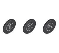 Grohe - Tapones de símbolos para grifos SmartControl, 3 unidades 14079XH0