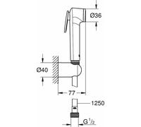 GROHE Tempesta-F, cabezal de ducha con rociador, 1 unidad