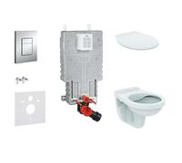 Grohe Uniset - Conjunto de inodoro suspendido + Inodoro y Asiento Ideal Standard Quarzo 38643SET-KR