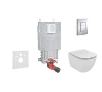 Grohe Uniset - Conjunto de inodoro suspendido + Inodoro y Asiento Ideal Standard Tesi 38643SET-KF