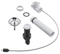 GROHE Sifón para fregadero 40986SD0 - Pop-up excéntrico, acero inoxidable cepillado