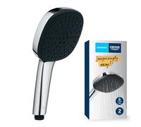 GROHE Alcachofa de ducha Vitalio Comfort 110 – 2 tipos de chorro, sistema antical – Cromo 26397001