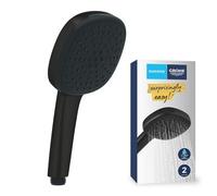 GROHE Alcachofa de ducha Vitalio Comfort 110 QuickFix 2 chorros (Rain, Jet), 7,4 l/min Negro mate