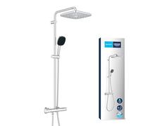 GROHE Conjunto de ducha de pared Vitalio Comfort – Termostato y rociador lluvia 25x25 cm cromo
