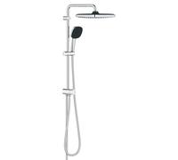 GROHE Conjunto de ducha a pared Vitalio Comfort 250 - Rociador 25x25 cm, 2 chorros, cromo 26698001