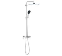Grohe Vitalio Comfort 250 sistema de ducha con mezclador termostático para montaje en pared, 26696001, Color: cromado