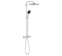 Grohe Vitalio Comfort conjunto de ducha a pared con termostato con rociador con efecto lluvia StarLight Chrome 26696001
