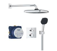 GROHE Conjunto ducha empotrado Vitalio Comfort 34882000 termostato rociador efecto lluvia StarLight