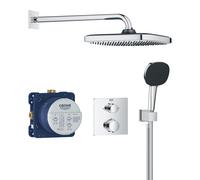Grohe Vitalio Comfort conjunto de ducha empotrado con termostato con rociador con efecto lluvia StarLight Chrome 34882000