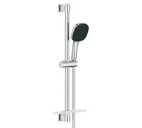 Grohe Vitalio Comfort - Conjunto de ducha, flexo y barra con estante, 2 chorros, cromo 26929001
