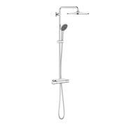 Grohe Vitalio Joy - Conjunto de ducha 310 con termostato mural y estante, cromo 26401001