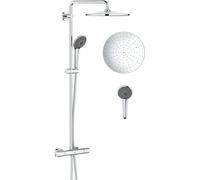 Grohe Vitalio Joy conjunto de ducha a pared con termostato con rociador con efecto lluvia cromo 26400001