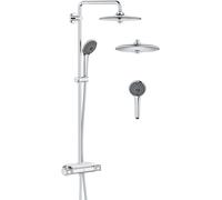 Grohe Vitalio Joy conjunto de ducha a pared con termostato con rociador con efecto lluvia StarLight Chrome 26403002