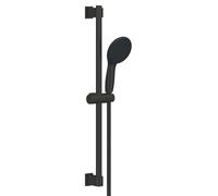 GROHE Vitalio Start 110 Quickfix - juego de barra de ducha (barra de ducha 600 mm, adaptable a taladros, ahorro de agua), negro mate, 279482431