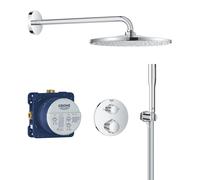 Grohe Vitalio Start conjunto de ducha empotrado con termostato con rociador con efecto lluvia cromo 34880000
