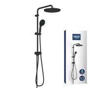 GROHE Vitalio Start System 250 Quickfix, Sistema de ducha con inversor 2 chorros de ducha (Rain, SmartRain), Negro Mate 266802431