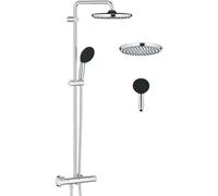 Grohe Vitalio Start System conjunto de ducha a pared con termostato con rociador con efecto lluvia cromo 26677001
