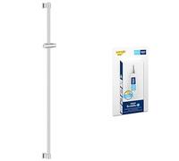 GROHE Vitalio Universal QuickFix + QuickGlue S - Barra de ducha 115cm (con soportes de pared, elemento deslizante y soporte giratorio, sujeción máxima 20kg), fácil de colocar, cromo, 26970001
