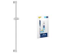 GROHE Vitalio Universal QuickFix + QuickGlue S - Barra de ducha 90cm (con soportes de pared, elemento deslizante y soporte giratorio, sujeción máxima 20kg), fácil de instalar, cromo, 26961001