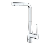 Grohe Zedra - Grifo de fregadero con ducha extraíble, cromo 32553002
