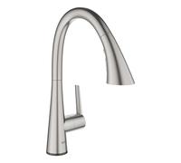 Grohe ZedraTouch - Grifo electrónico de fregadero con ducha extraíble, supersteel 30219DC2