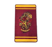 Groovy UK - Alfombrilla para Interior de Harry Potter Gryffindor con león, Color Burdeos y Dorado, 130 cm de Largo x 75 cm de Ancho