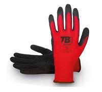GROUP TB TOMÁS BODERO GROUP Guante poliester palma latex rugoso negro 302 grip talla 7-10 t/guante talla s-7