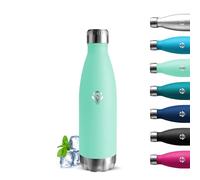 Grsta Botella Agua Acero Inoxidable, Botella Termica 500ml, A Prueba de Fugas, Cantimplora Acero Inoxidable, Mantiene 24H Frio/12H Calor, Botella sin Bpa, para la Escuela, Cafetería, Oficina, Viajar